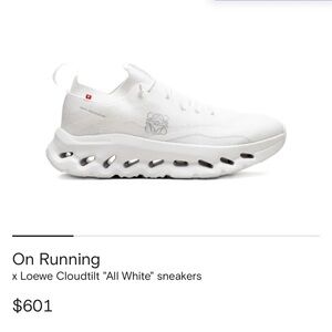 On Running x loewe Cloudtilt White Sneakers
